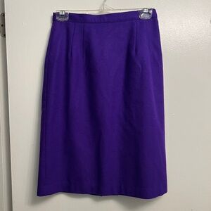 Blue-Purple Michele Wool Skirt